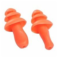 Tapones reutilizables de TPR, con cordel (50 pares) Orange R