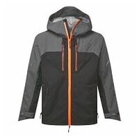 EV4 Shell Regenjacke Metallgrau L