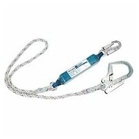 Enkelt lanyard Med Falddæmper White R