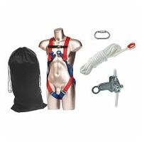 15m Verticale Klim en Abseil kit Red R