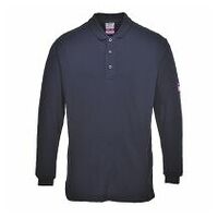 Flamme resident antistatisk langærmet polo shirts Navy 4XL R