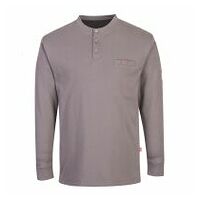 FR Anti-Statik Henley-Shirt Grau L