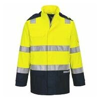 Bizflame Regen+ leichte Warnschutz Jacke Lichtbogen Schutz Gelb/Marine L