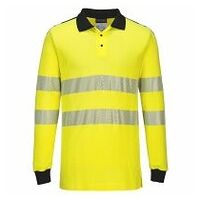 WX3 LÁNGÁLLÓ HI-VIS PÓLÓING Yellow/Black L R