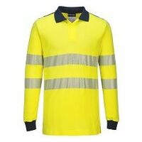 WX3 LÁNGÁLLÓ HI-VIS PÓLÓING Yellow/Navy L R