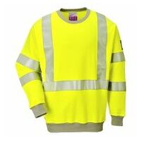 Lángálló, antisztatikus, Hi-Vis pulóver Yellow L R