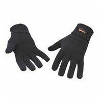 Gevoerde Gebreide Handschoen Black R