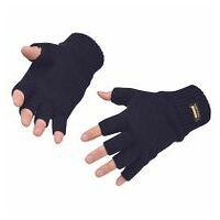 Fingerfreie Insulatex Strick-Handschuhe Marine