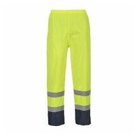 Kalhoty do deště Hi-Vis Classic zářivě žlutá/modrá L