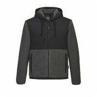 KX3 Borg Fleecejacke Schwarz/Grau L