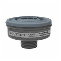 P3 partikelfilter universal gevind (Pk6) Black R