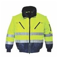 Warnschutz 3-in-1 Kontrast Pilotjacke Gelb/Marine 5XL