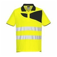 PW2 Hi-Vis Pólóing S/S Yellow/Black 4XL R