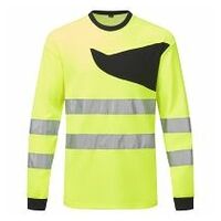 PW2 Hi-Vis hosszú ujjú póló Yellow/Black 4XL R