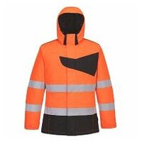 PW2 Warnschutz Winterjacke Orange/Schwarz 4XL