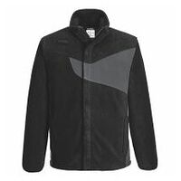 PW2 Fleecejacke Schwarz/Zoom Grau L