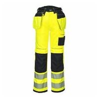 PW3 hi-vis stretch bukser med hængelommer Yellow/Black 28 R
