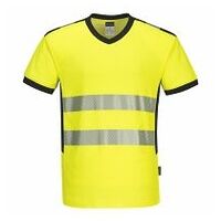 PW3 Hi-Vis V-nyakú póló Yellow/Black 4XL R