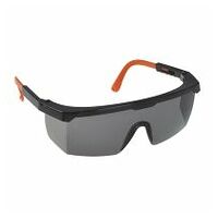 Klassische Schutzbrille Rauch/Schwarz/Orange