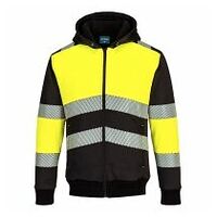 Sweat à capuche d'hiver zippé PW3 Class 1 Yellow/Black 4XL R