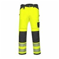 PW3 hi-vis dame stretch arbejds bukser Yellow/Black 36 R