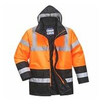 Warnschutz Kontrast Winter Verkehrsjacke Orange/Schwarz XL