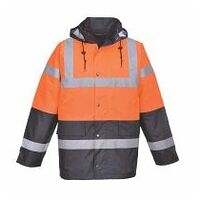 Warnschutz Kontrast Winter Verkehrsjacke Orange 4XL