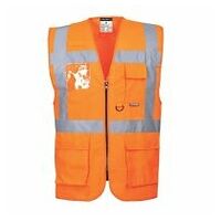 Berlin Warnschutz Exekutiv Weste Orange 4XL