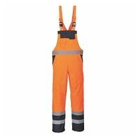 Warnschutz Kontrast Winter Latzhose Orange L