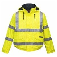 Bizflame Rain Warnschutz Multinorm Pilotjacke antistatisch Gelb 4XL