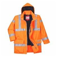 Bizflame Rain Warnschutz Multinorm Jacke antistatisch Orange 5XL