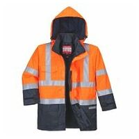 Bizflame Rain Warnschutz Multinorm Jacke Orange/Marine L