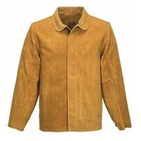 Giacca da saldatura in pelle Tan XL R