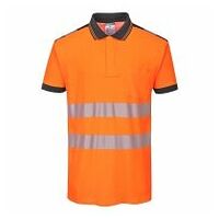 PW3 Hi-vis bomulds comfort Poloshirts Orange/Black 4XL R