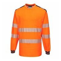 PW3 T-Shirt Haute Visibilité ML Orange/Navy 4XL R