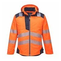 PW3 Warnschutz-Regenjacke Orange/Marine 4XL