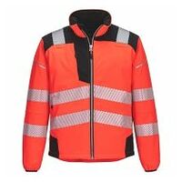 PW3 Warnschutz Softshelljacke Rot/Schwarz 4XL