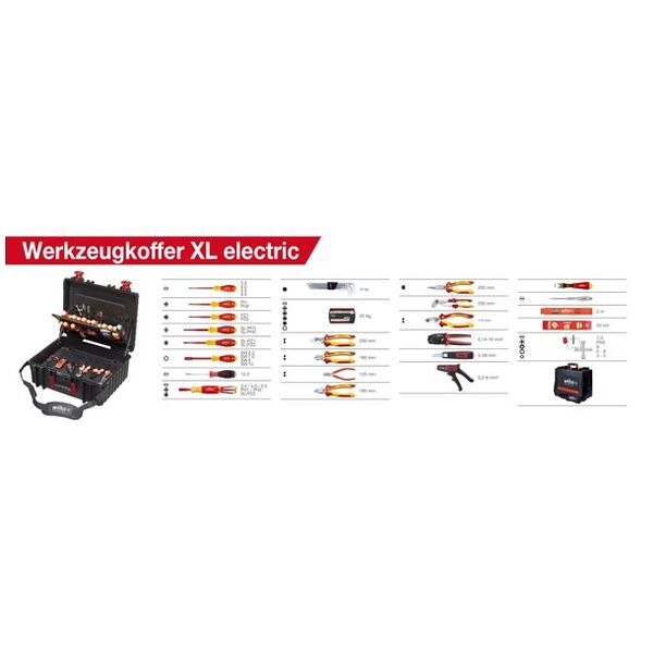 Električarski Competence kofer za alat XL 80-dijelni