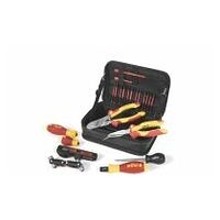 Wall box installation tool set 23 pcs. incl. multifunctional bag