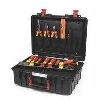 Tool case basic set L electric 18-pcs.