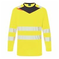 DX4 Hi-Vis hosszú ujjú póló L/S Yellow/Black 4XL R