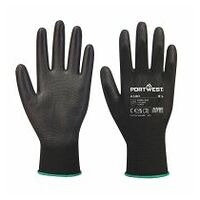 Verkoopautomaten PU Palm Handschoen (288 paar) Black L R