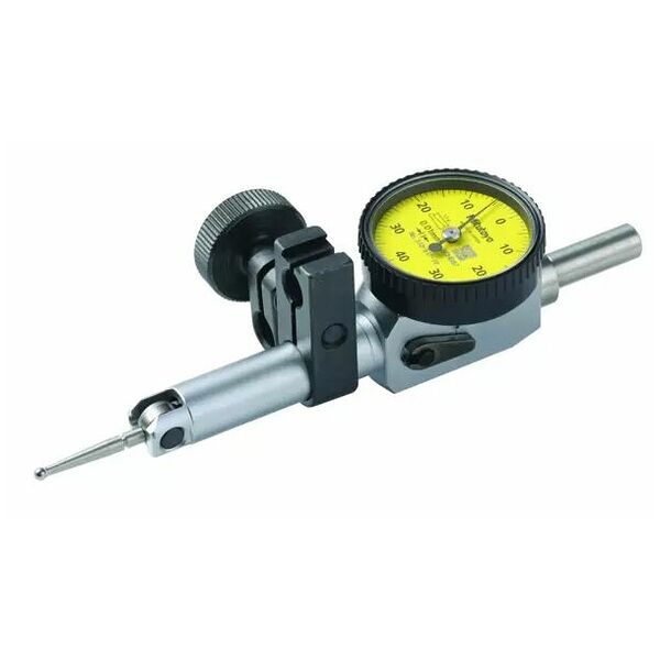 Indicateur à levier, petit modèle 0,8 mm, 0,01 mm, D=4/8 mm tige, avec support