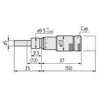 Einbaumesssch., verstellbarer Nullpunkt 0-13 mm