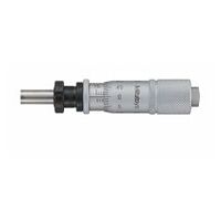 Cap micrometric, cu vârf din carbură, 0-15 mm, piuliță de strângere, dispozitiv de blocare, citire inversă