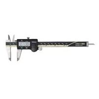 Digital ABS AOS Messschieber, AD-Hartmetallmessflächen Zoll/Metrisch, 0-6", Antriebsrolle