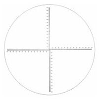 Normmessplatte für Messprojektor, Nr.:16 Diagramm mit gekreuzten Linien Ø 300 mm