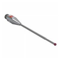 Stylus M3 ruby ball Ø1,0mm XXT carbide stem Ø1,0mm, stainless steel base Ø4,0mm, L 29,5mm, ML 20,5mm