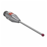 Stylus M3 ruby ball Ø1,0mm carbide stem Ø0,7mm, stainless steel base Ø4,0mm, L 20,0mm, ML 12,5mm