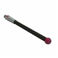 Stylus CFK M2, Ø3,0 mm ruby ball ruby ball Ø3,0 mm, Shaft CFK Ø2,0 mm, L = 30,0 mm, ML=27,0mm